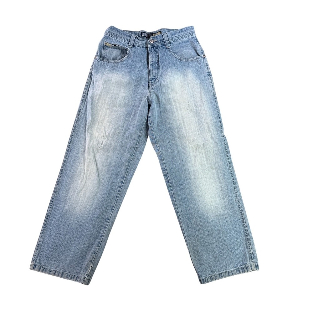 Vintage Southpole Jeans Men 31x30 Light Wash Relaxed Baggy Y2K Denim Streetwear